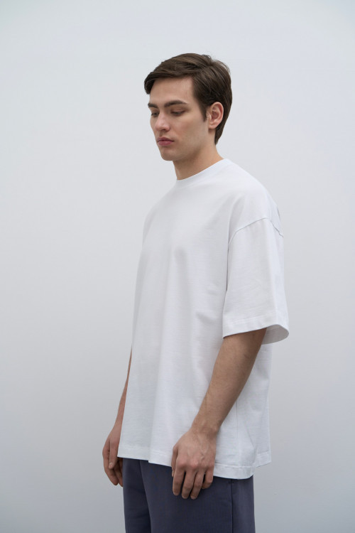 Футболка из хлопка OverSize, белый