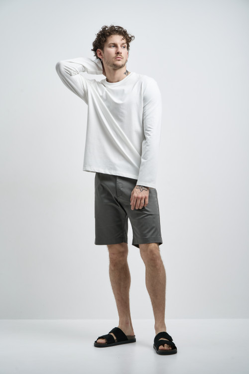 Лонгслив Cotton Basic, молочный