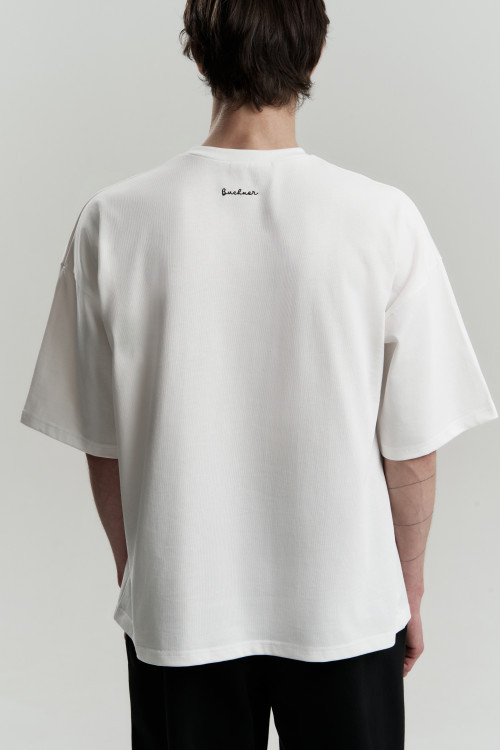 Футболка из хлопка Oversize der Stuhl, Baranov, белая - 3
